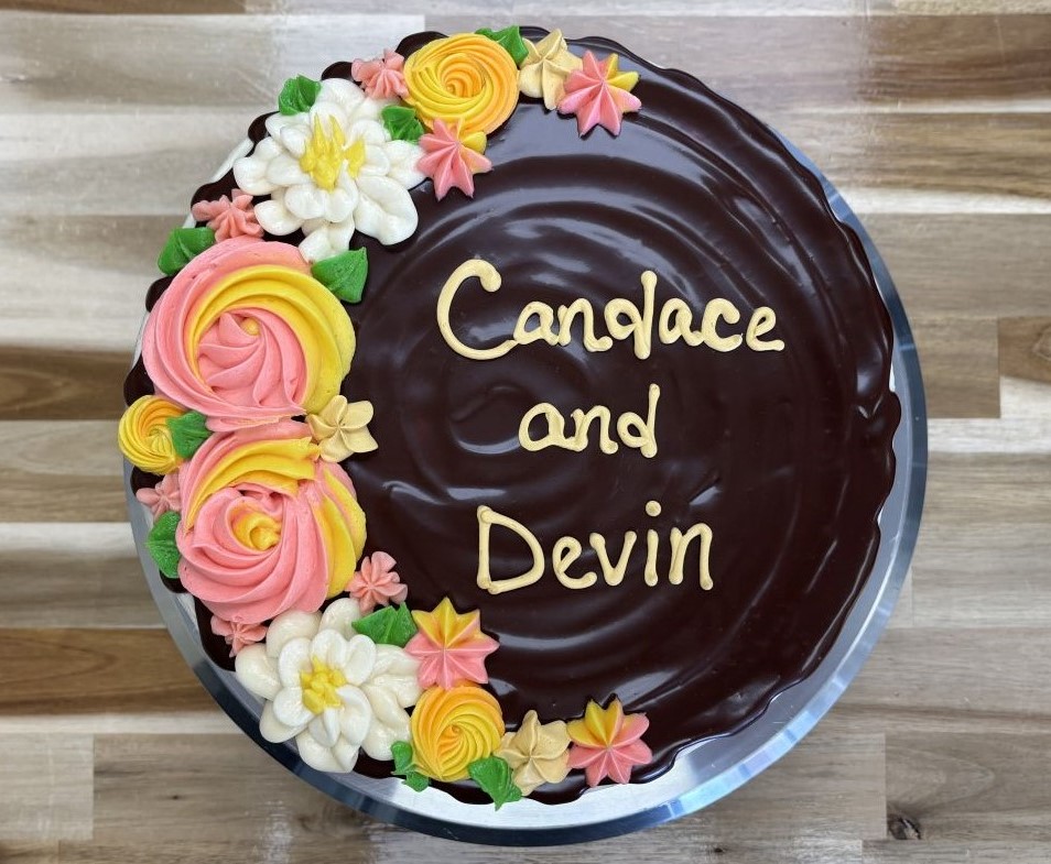 Gluten Free Floral w/ Chocolate Ganache